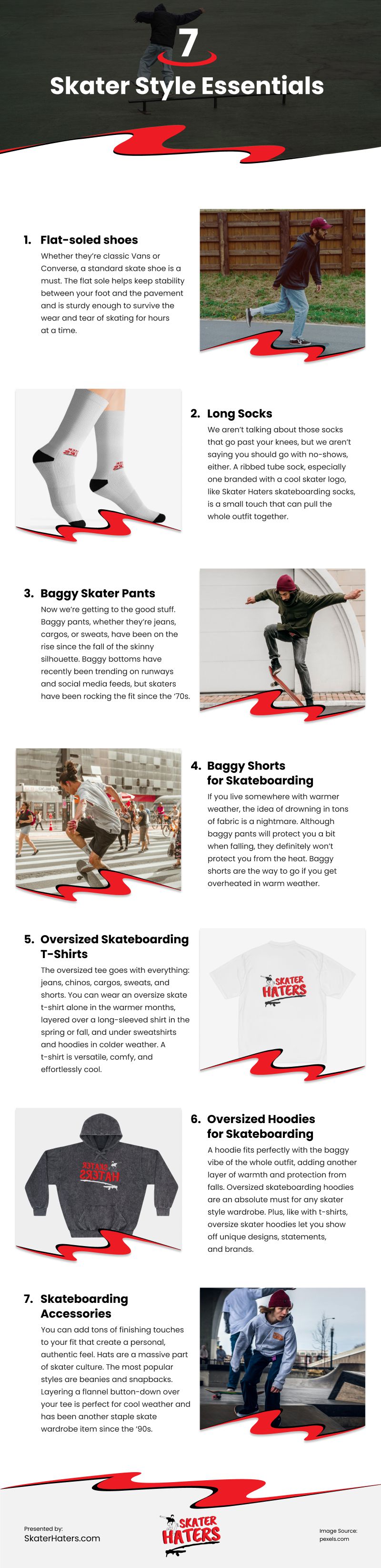 7 Skater Style Essentials Infographic