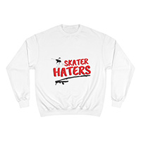 Skater hater white sweater